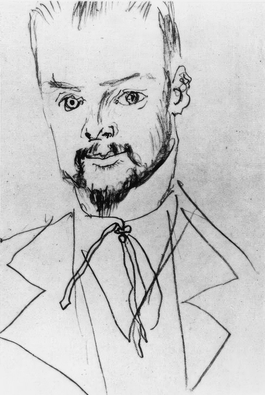 Paul Klee / rysunek A. Macke autorstwa August Macke