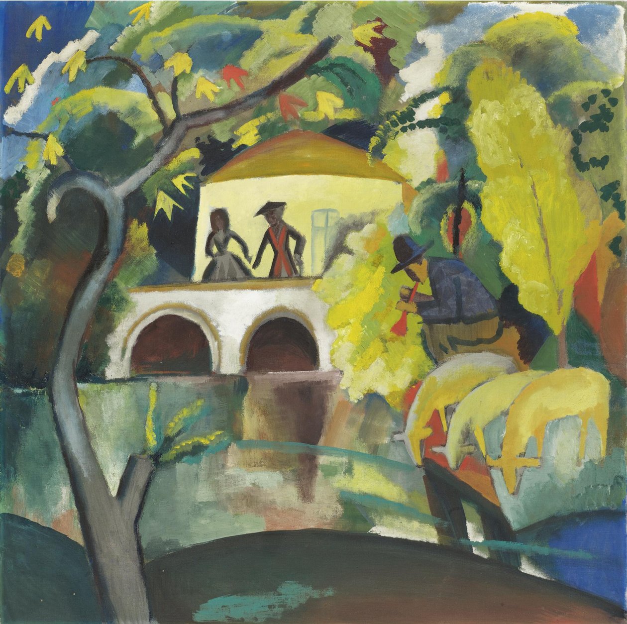 Rokoko, 1912 autorstwa August Macke