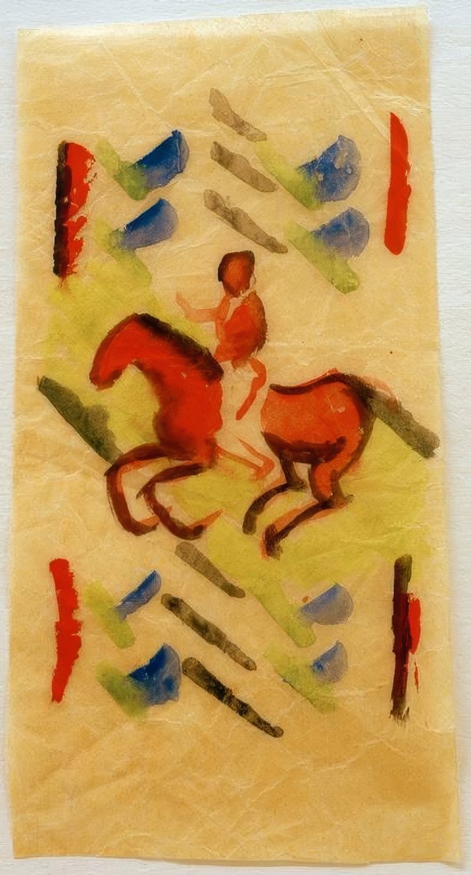Czerwony jeździec autorstwa August Macke
