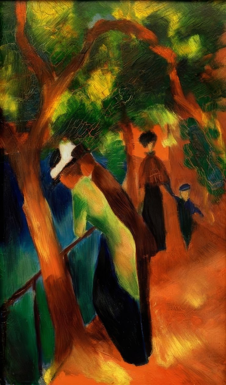 Słoneczny sposób autorstwa August Macke