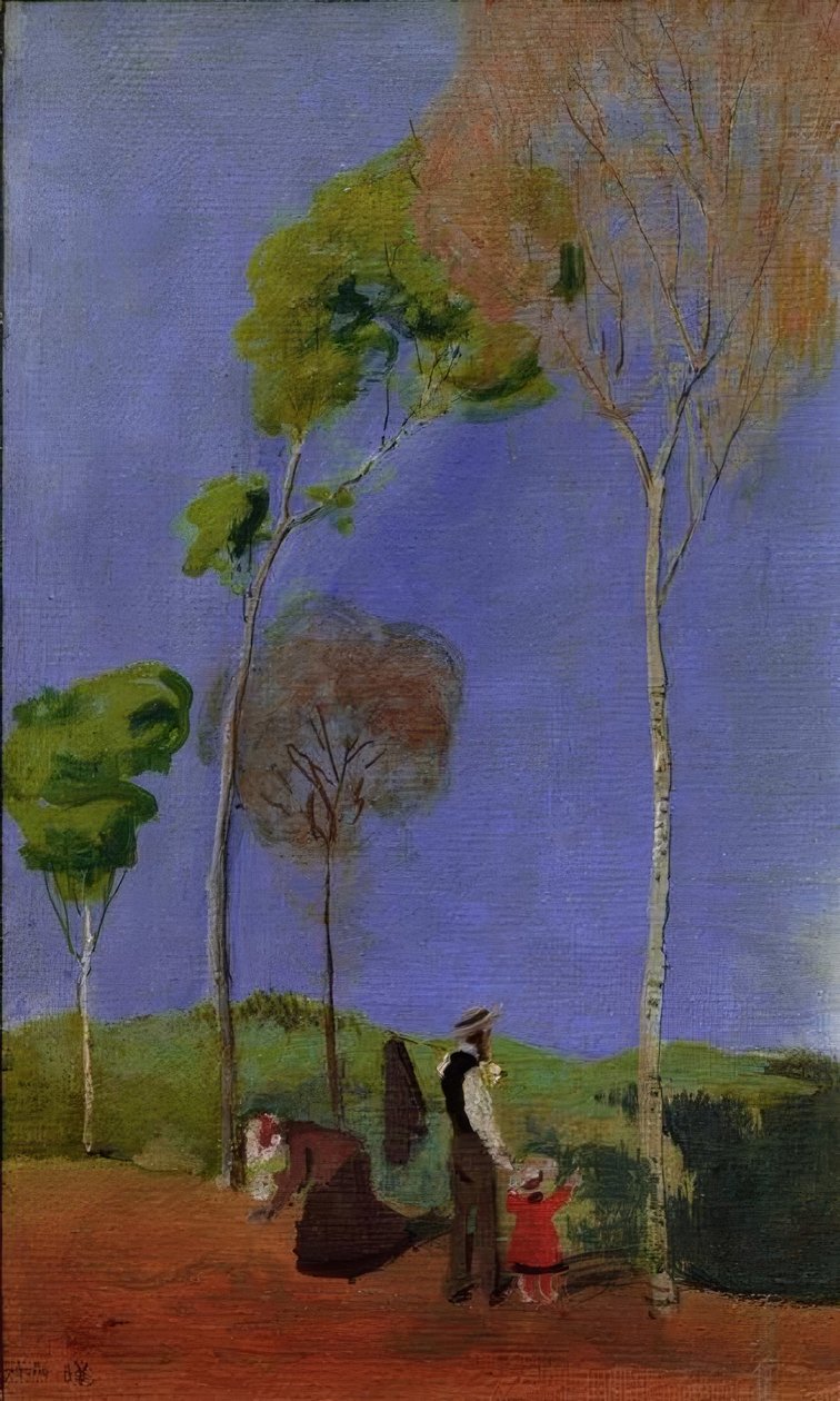 spacerowicz autorstwa August Macke
