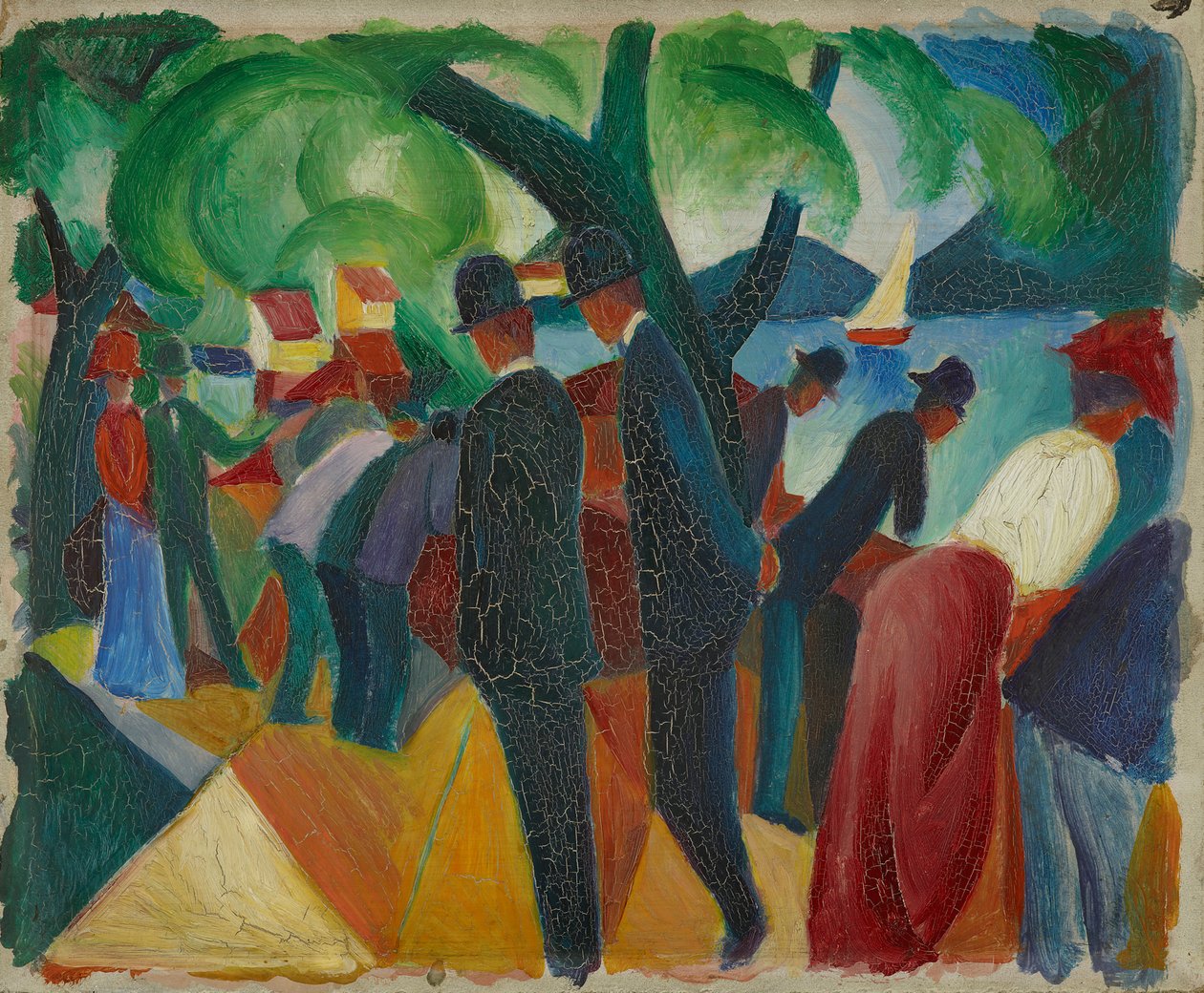 Spacer po moście autorstwa August Macke