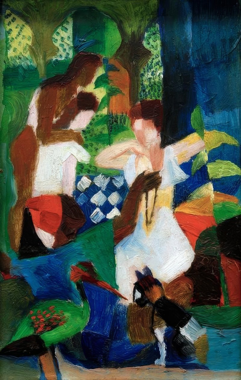 Turecki sprzedawca biżuterii autorstwa August Macke