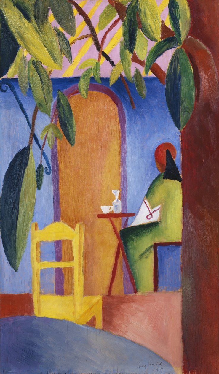 Turecka kawiarnia autorstwa August Macke