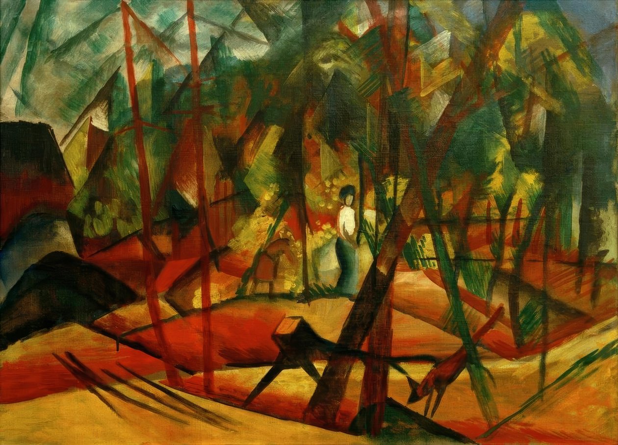 Spacer po lesie autorstwa August Macke