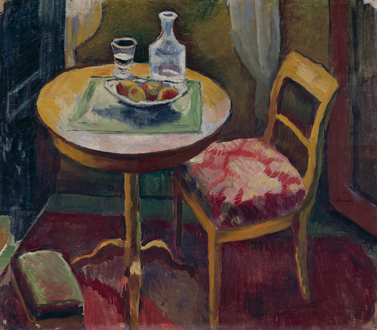 Narożnik salonu w Tegernsee autorstwa August Macke
