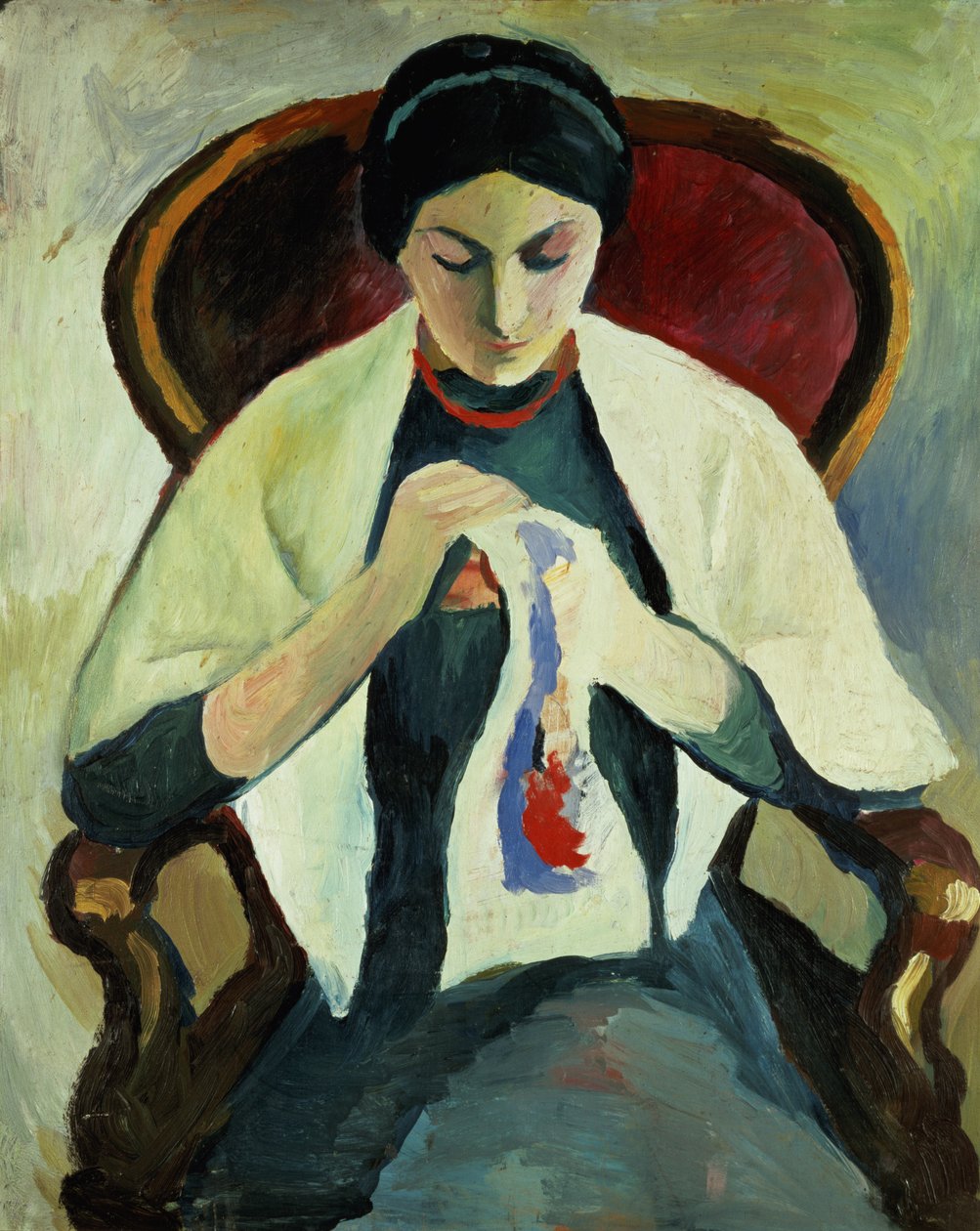 Szycie kobiet autorstwa August Macke