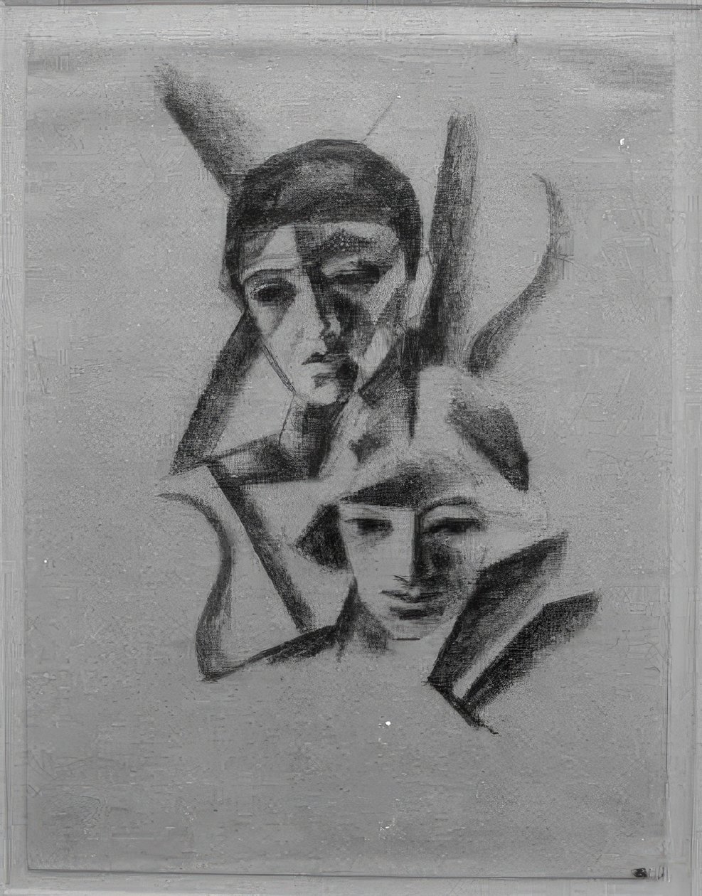 Dwie głowy autorstwa August Macke