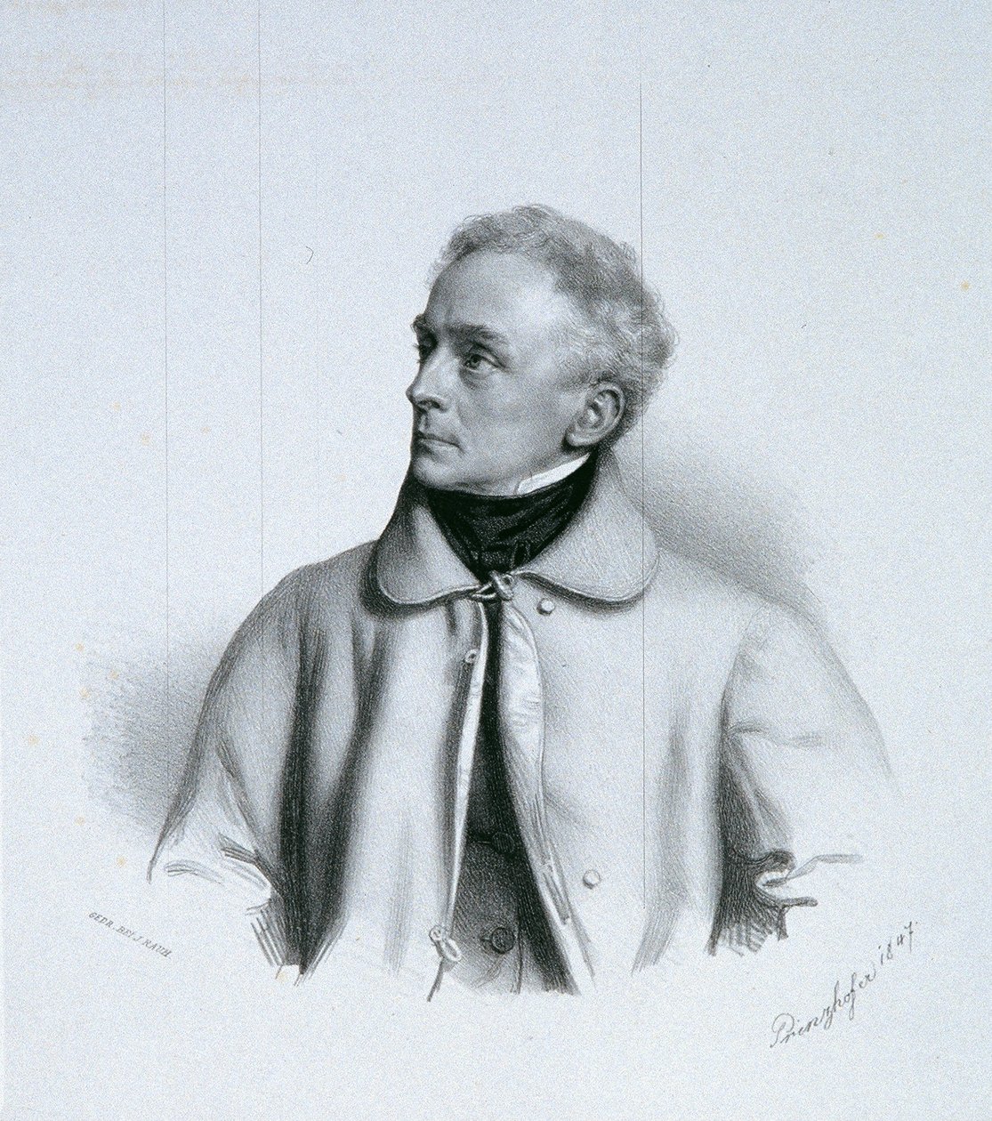 Malarz Johann Peter Krafft autorstwa August Prinzhofer