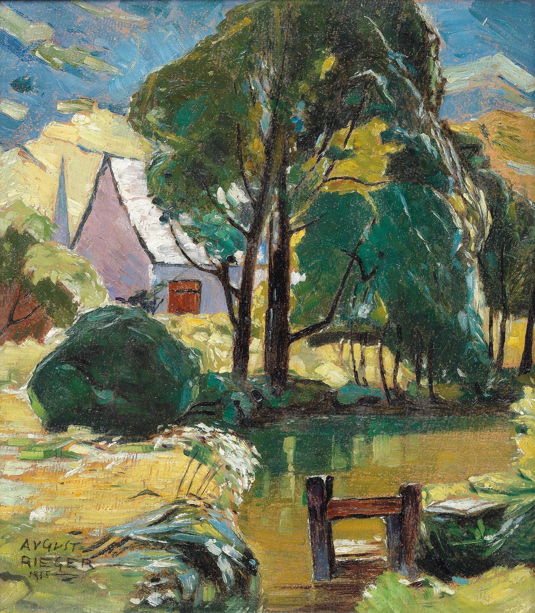 August Rieger Haus am Teich autorstwa August Rieger