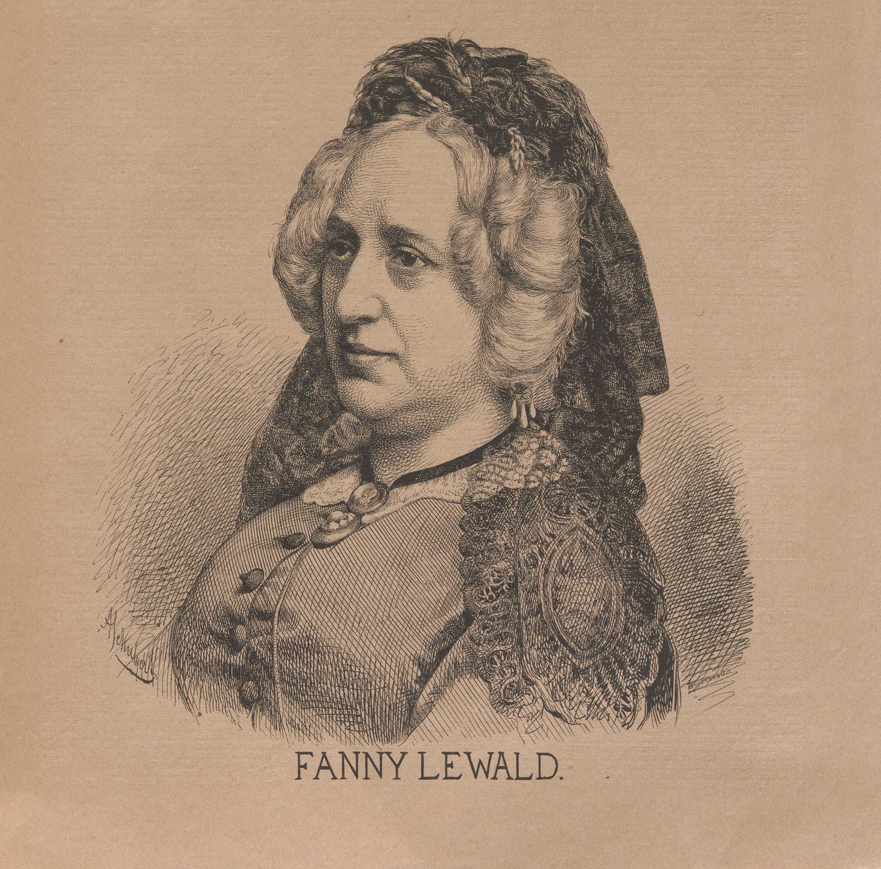 Pisarka Fanny Lewald 1811-1889, 1879. autorstwa August Schubert