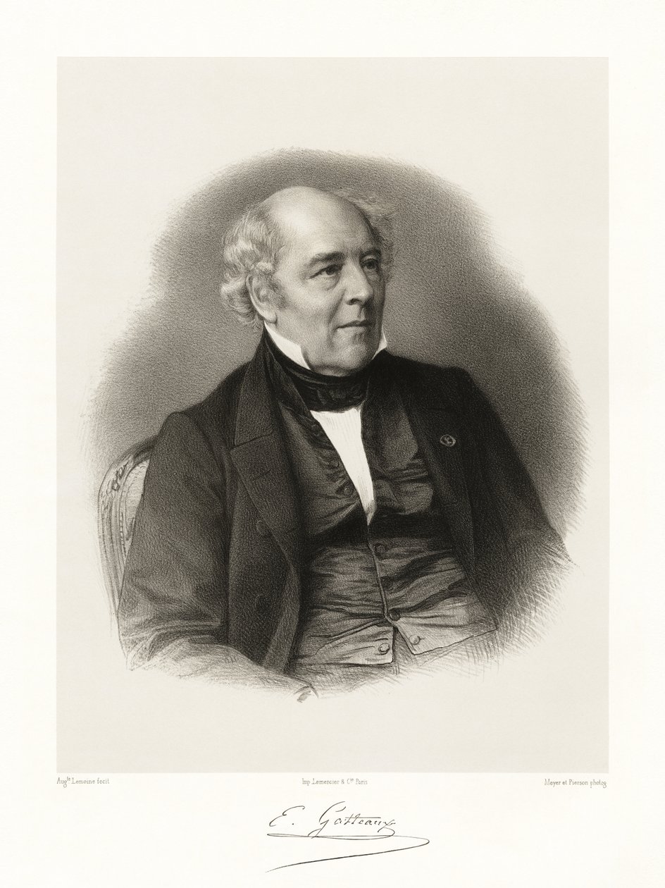 Jacques Édouard Gatteaux, 1865-66 autorstwa Auguste Charles Lemoine