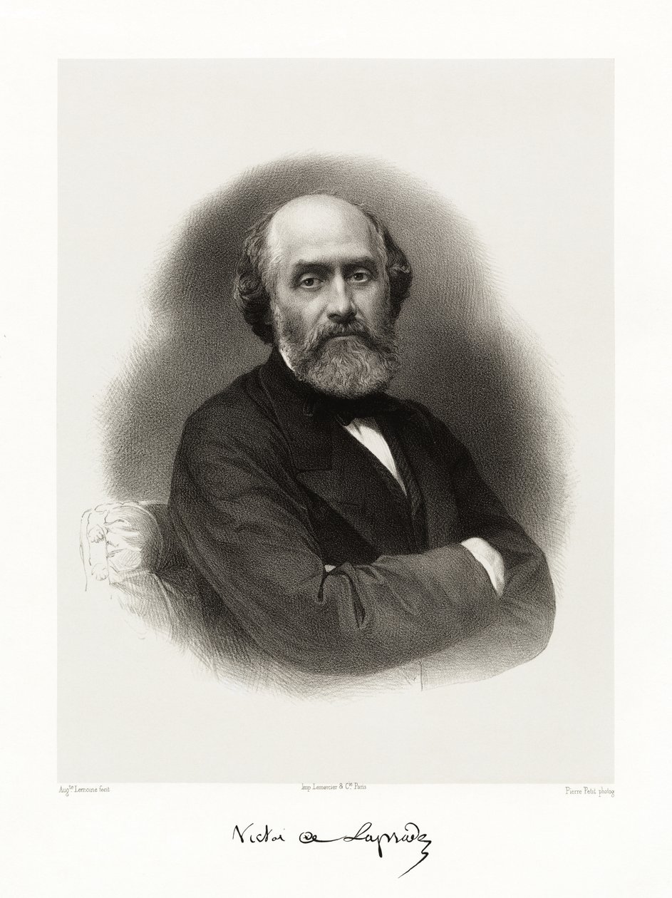 Victor de Laprade, 1865-66 autorstwa Auguste Charles Lemoine