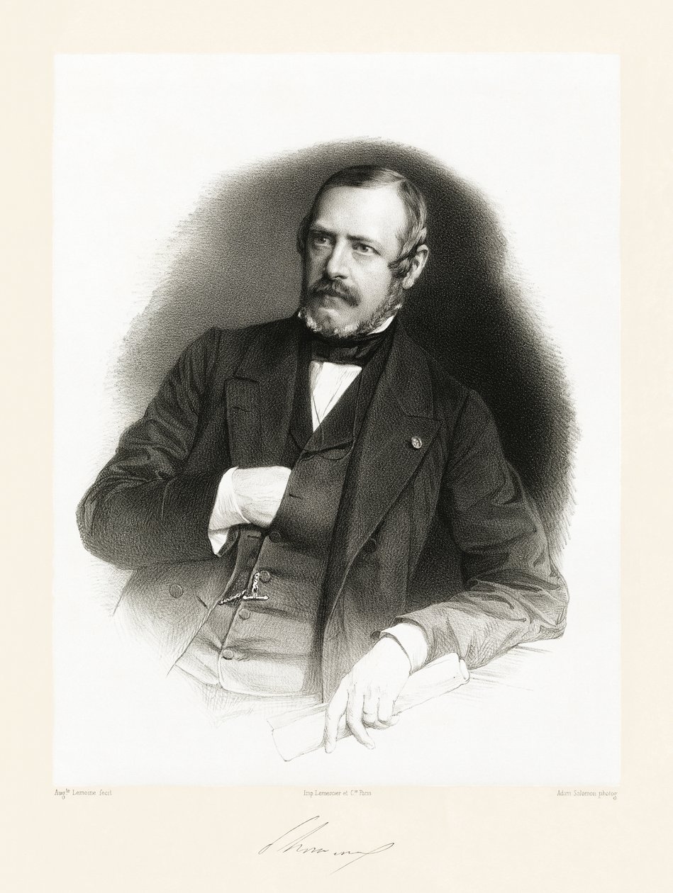 Édouard Antoine de Thouvenel, 1865-66 autorstwa Auguste Charles Lemoine