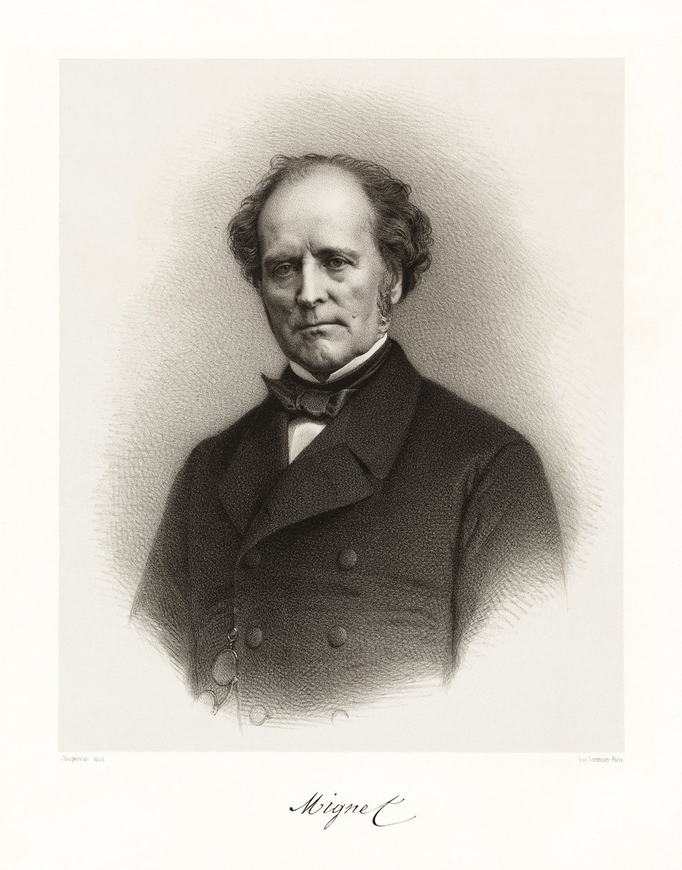 François Auguste Alexis Mignet, 1865-66 autorstwa Auguste Charpentier