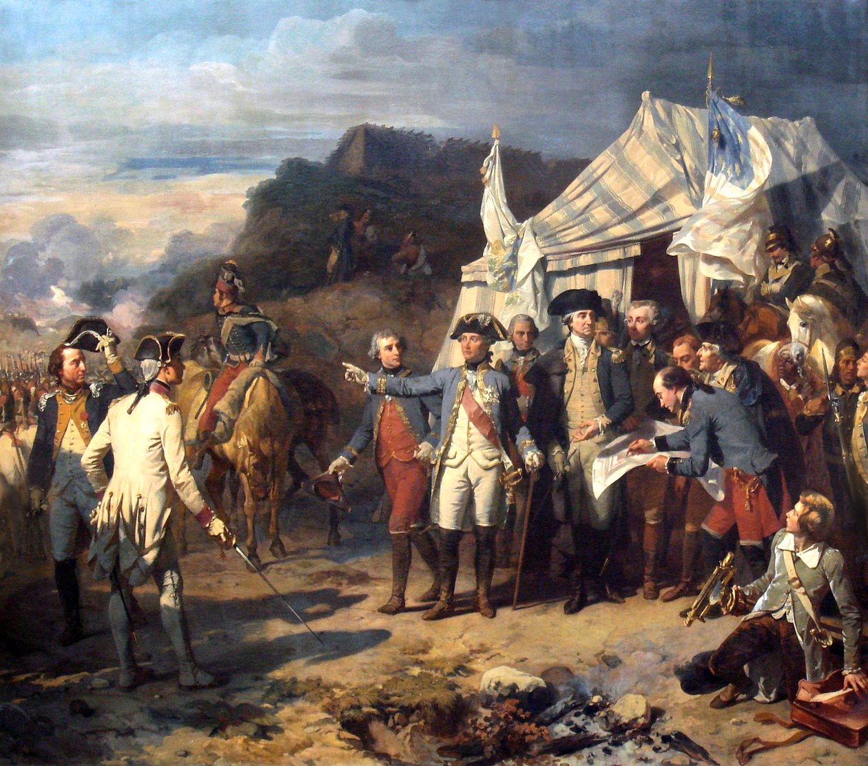 Bitwa pod Yorktown autorstwa Louis Charles Auguste Couder