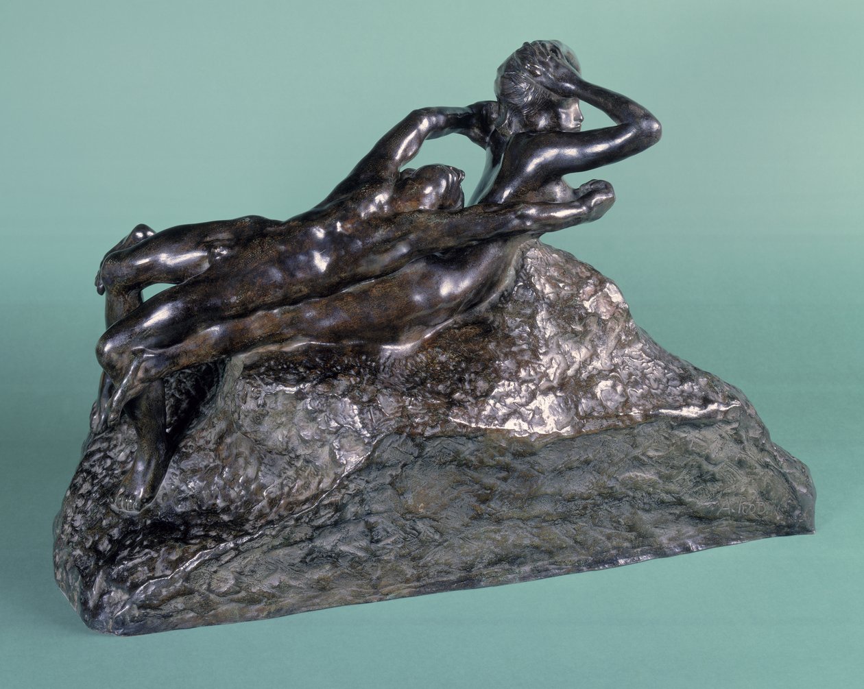 Uciekająca miłość, 1883-84 (brąz) autorstwa Auguste Rodin