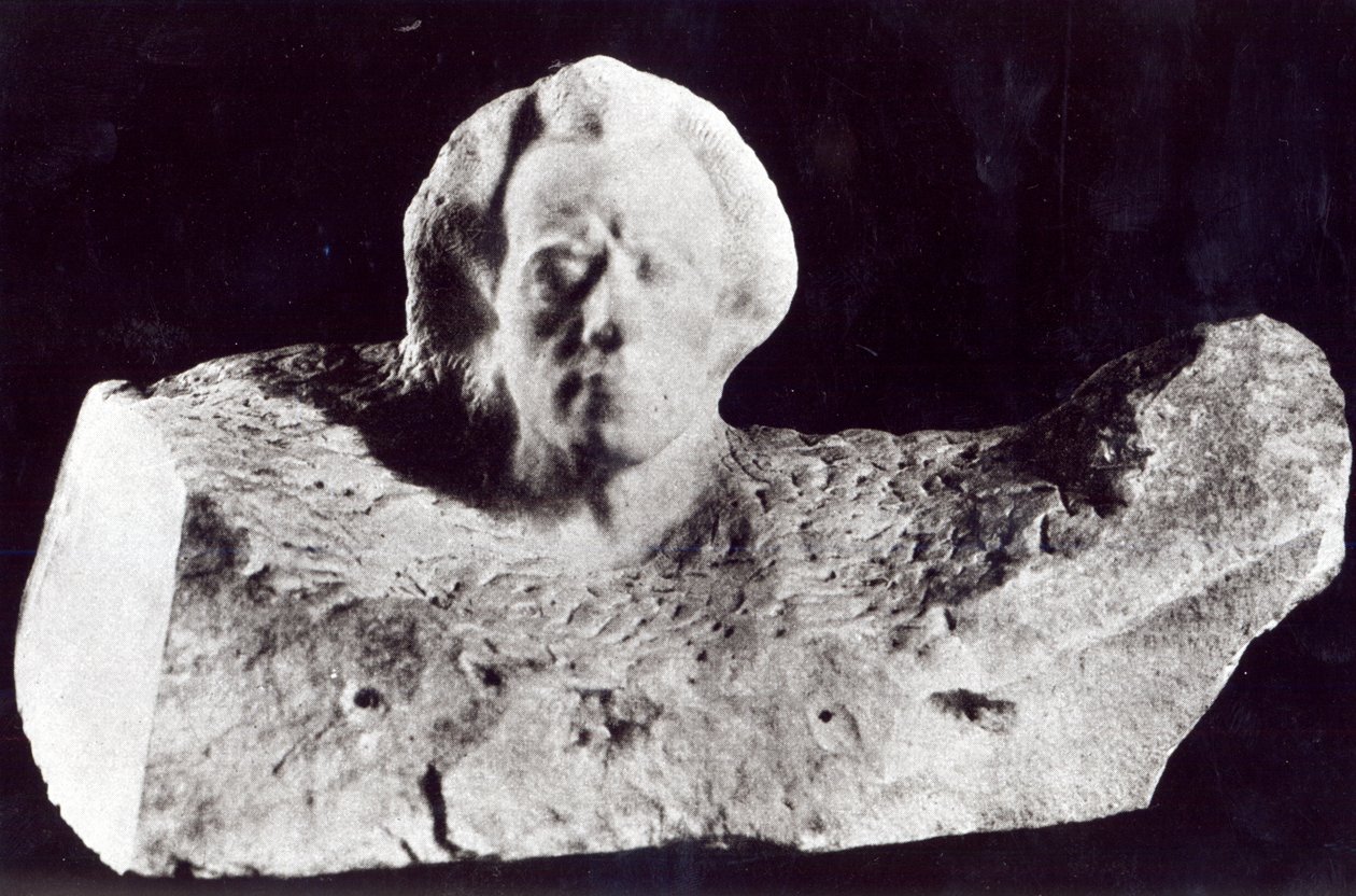 Mozart (Portret Mahlera), 1911 (marmur) autorstwa Auguste Rodin