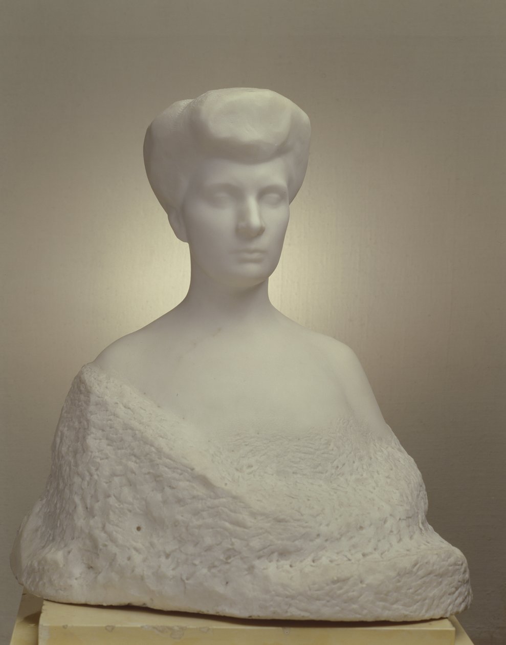 Portret W.S. Eliseyeva, 1906 (marmur) autorstwa Auguste Rodin