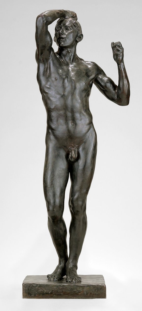 Wiek brązu, 1876-77 (brąz) autorstwa Auguste Rodin