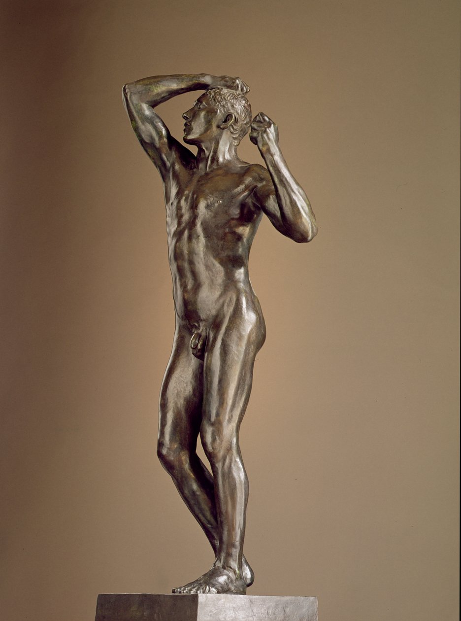 Wiek brązu, 1876-77 (brąz) autorstwa Auguste Rodin