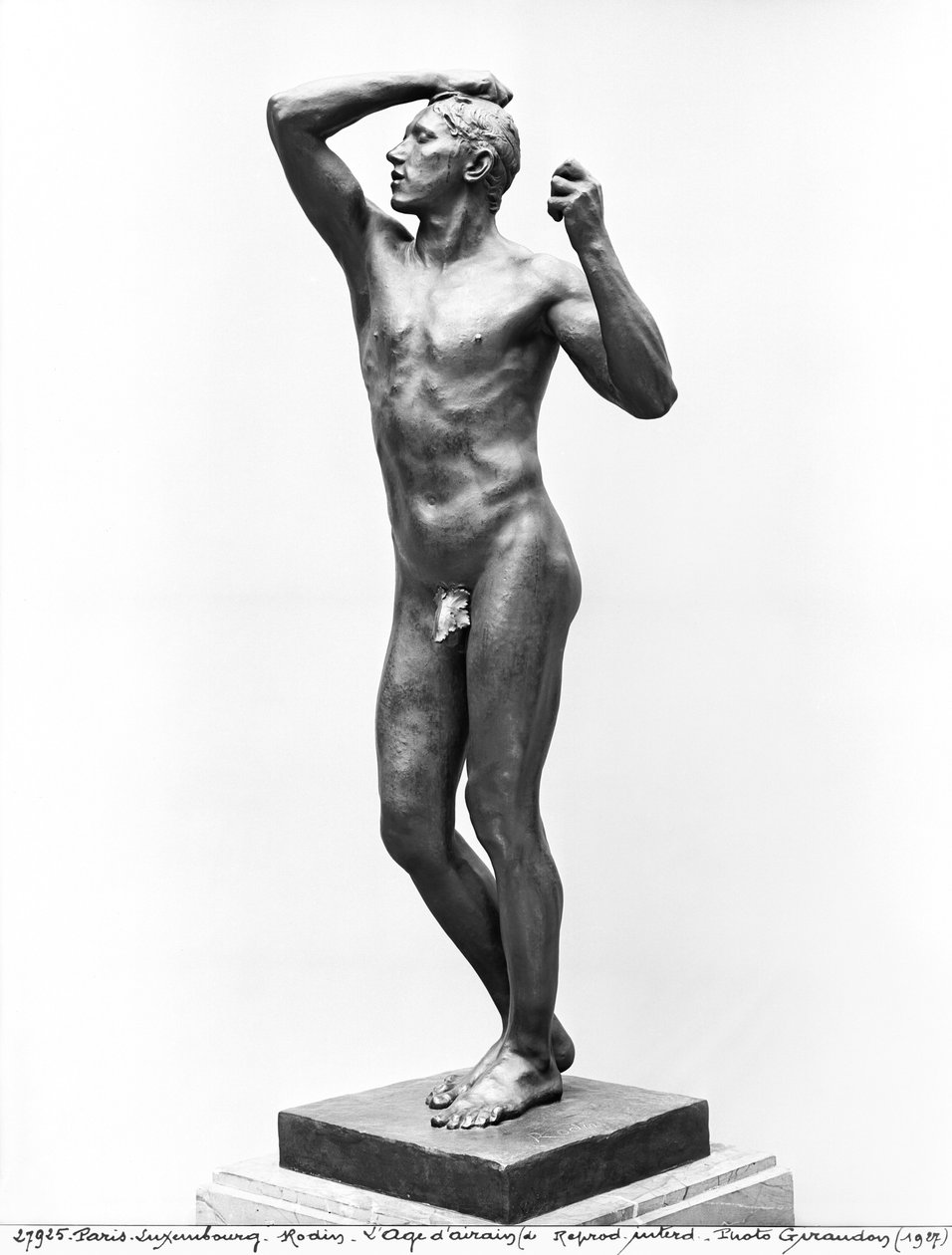 Wiek brązu, po 1877 (brąz) (patrz także 279784 i 86) autorstwa Auguste Rodin