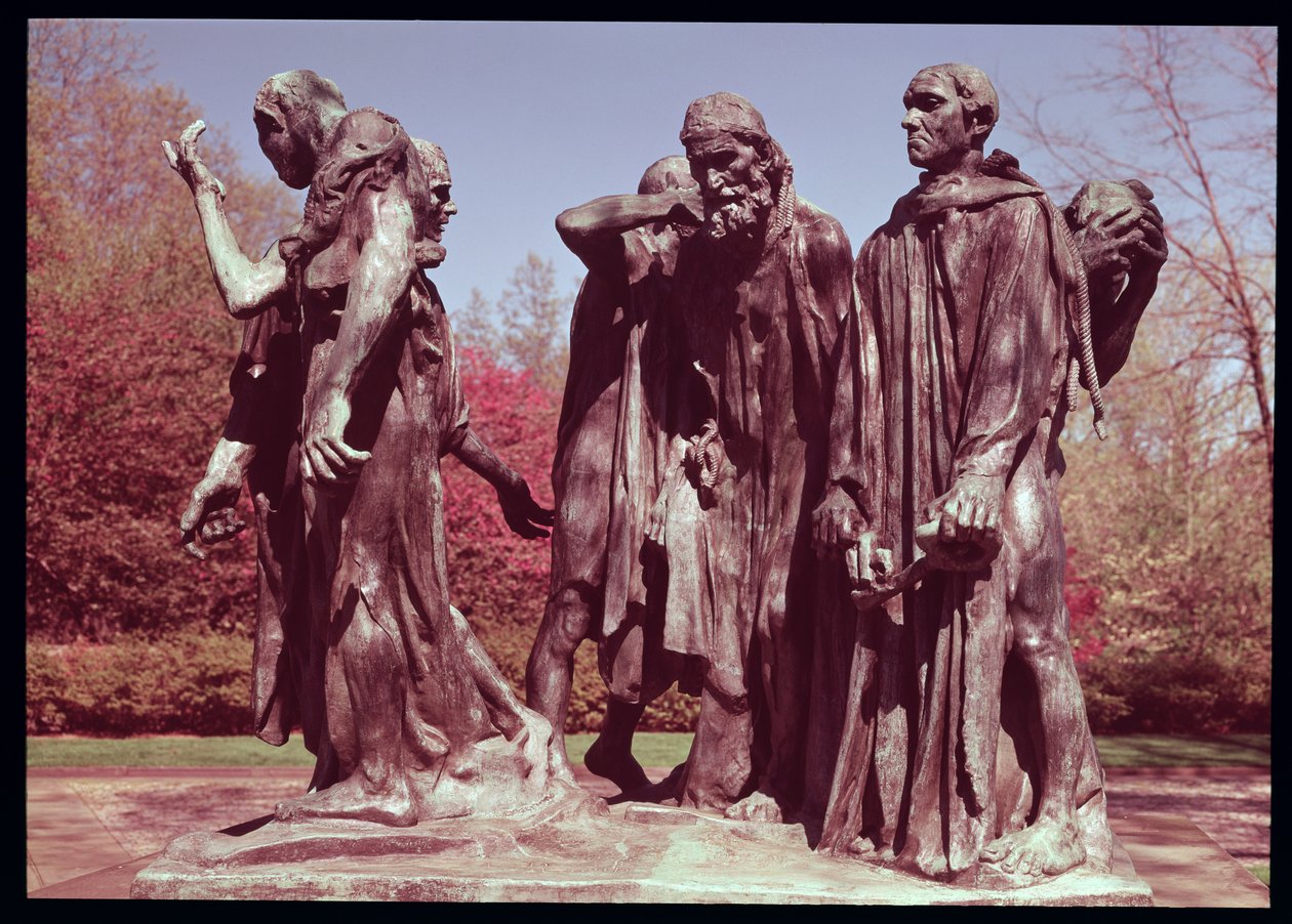 Mieszczanie z Calais (brąz) autorstwa Auguste Rodin