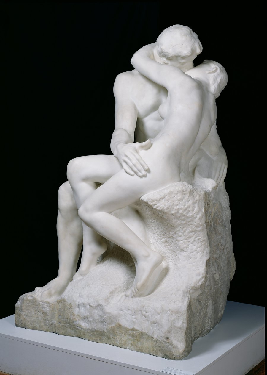 Pocałunek, 1888-98 (marmur) autorstwa Auguste Rodin