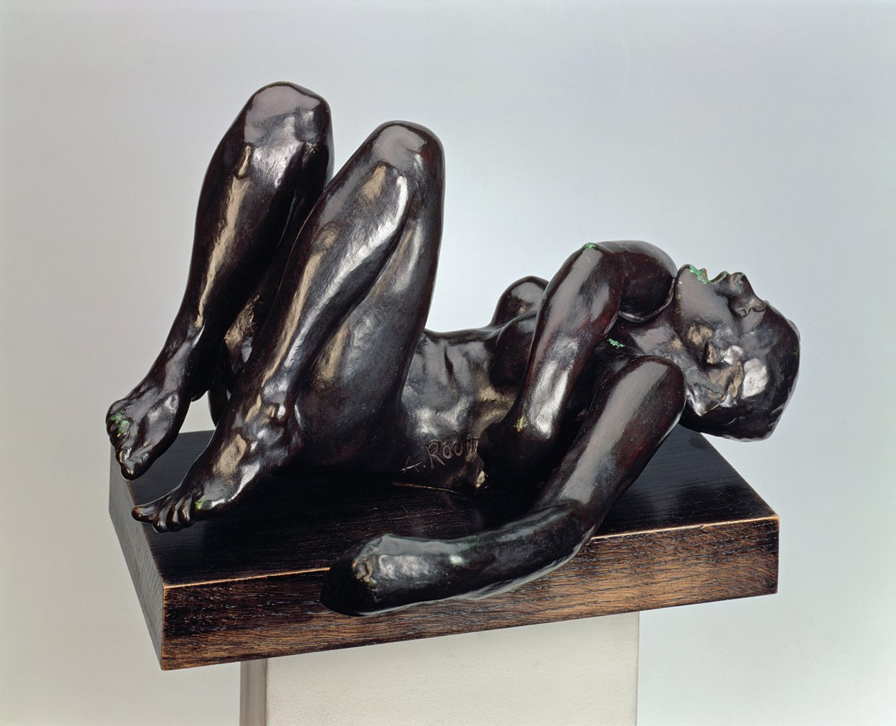 Grzesznik, c.1885 (brąz) autorstwa Auguste Rodin