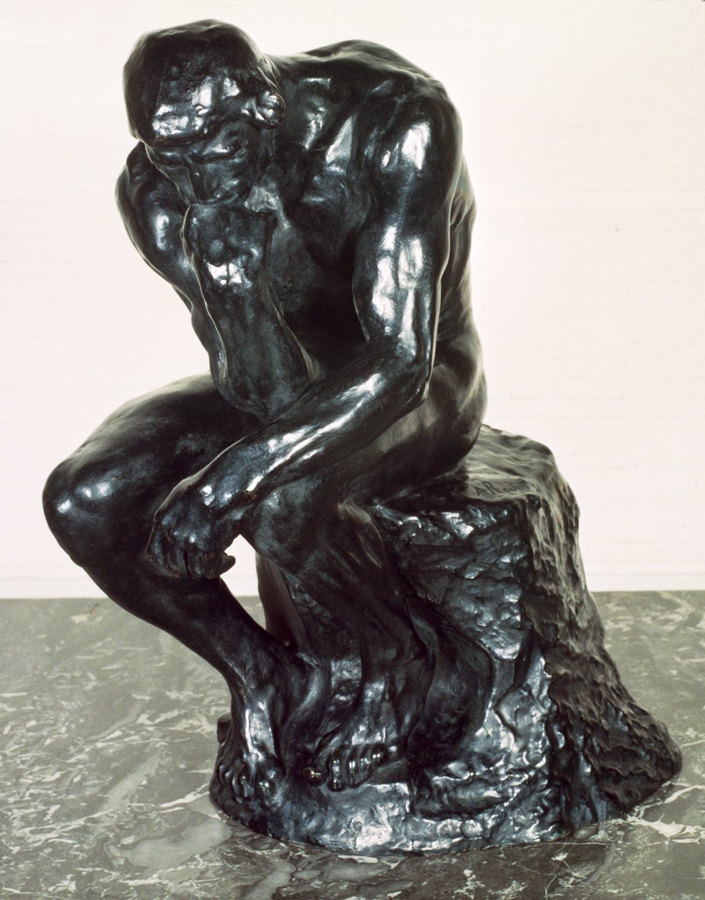 Myśliciel, 1880 (brąz) (patrz także 116461) autorstwa Auguste Rodin