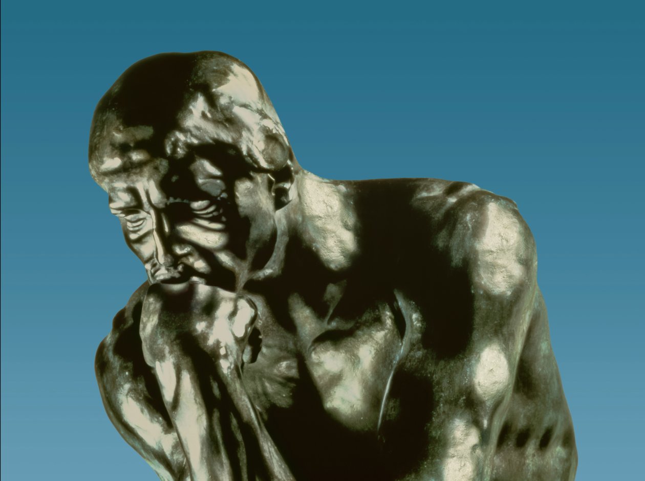 Myśliciel, 1881 (brąz) (szczegół) autorstwa Auguste Rodin