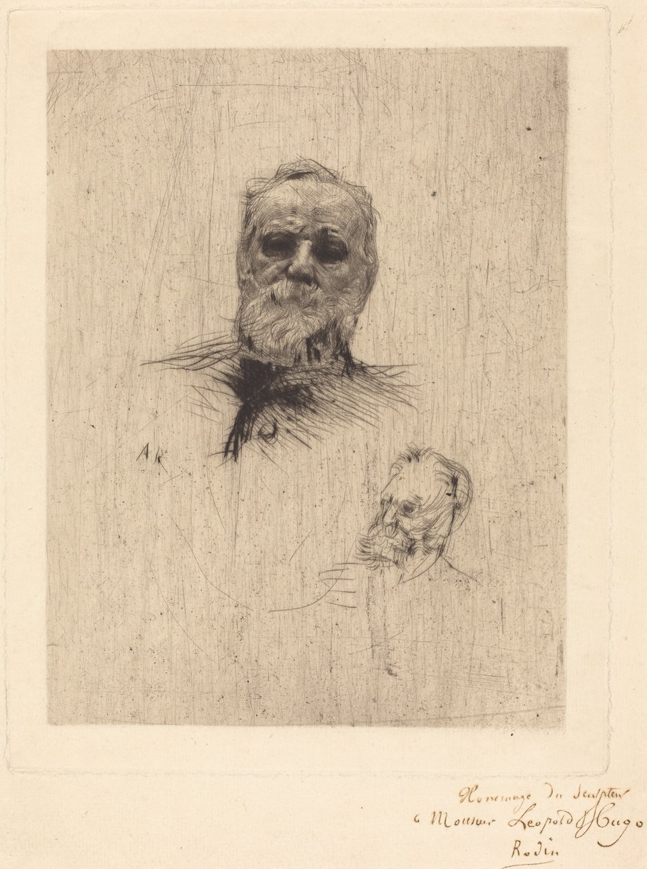 Victor Hugo, De Face autorstwa Auguste Rodin