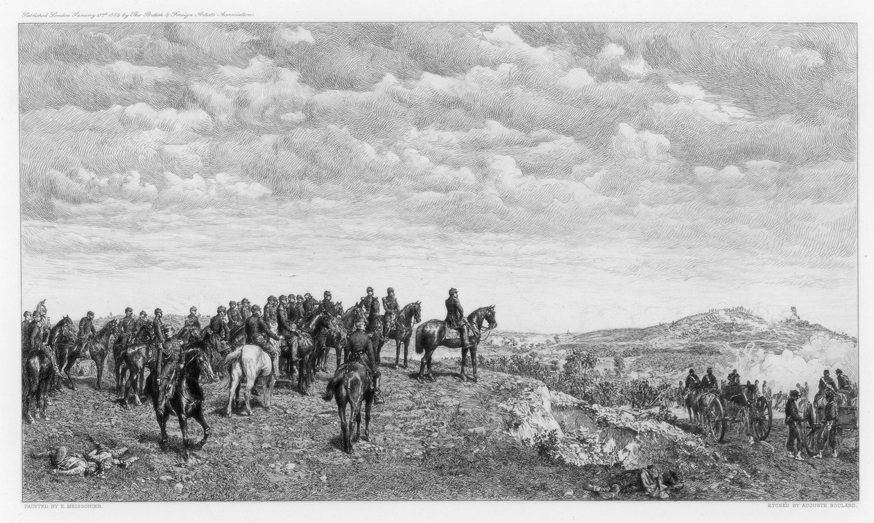 Napoleon III w Solferino, ok. 1880-1882. autorstwa Auguste Boulard