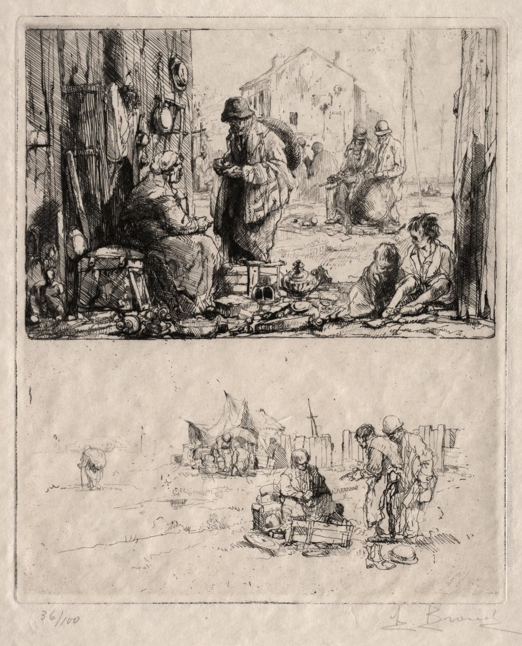 O fortyfikacjach w Saint-Ouen autorstwa Auguste Brouet