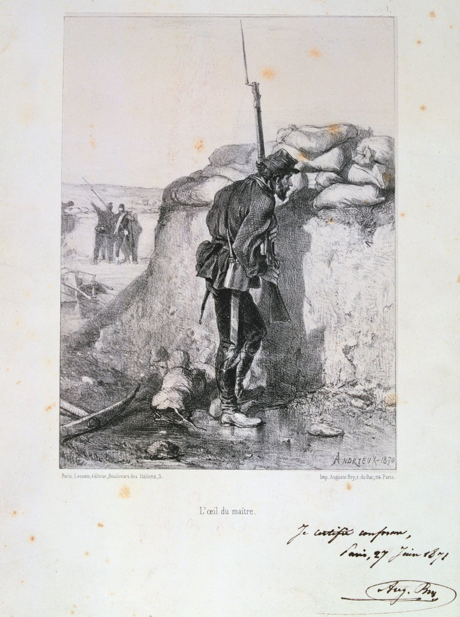 Oblężenie Paryża, wojna francusko-pruska, 1870 1871. autorstwa Auguste Bry