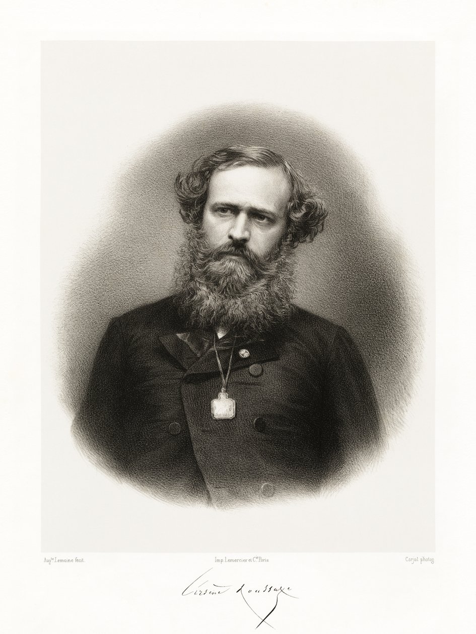 Arsène Houssaye, 1865-66 autorstwa Auguste Charles Lemoine