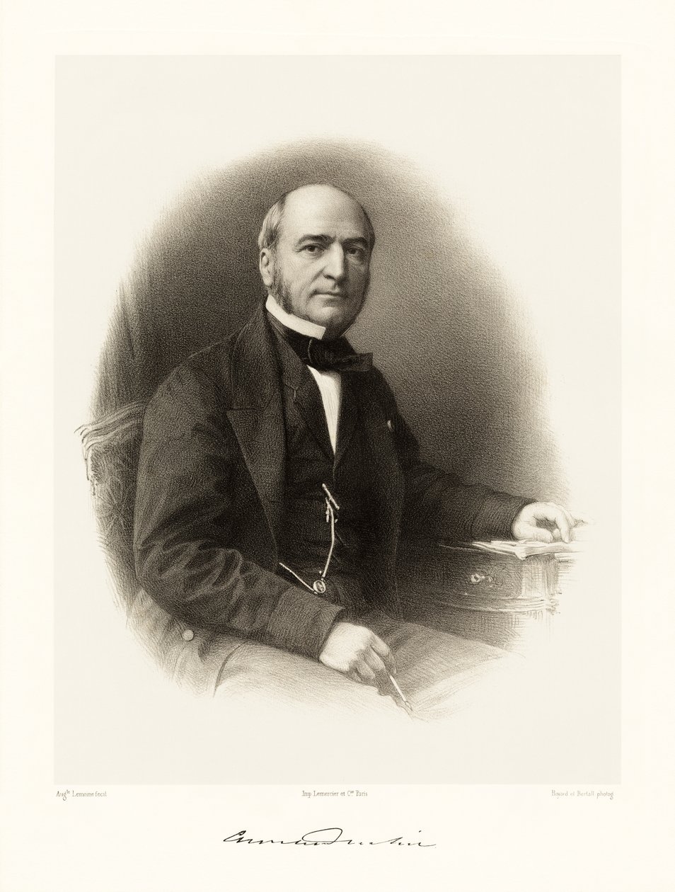 Louis Henri Armand Behic, 1865-66 autorstwa Auguste Charles Lemoine