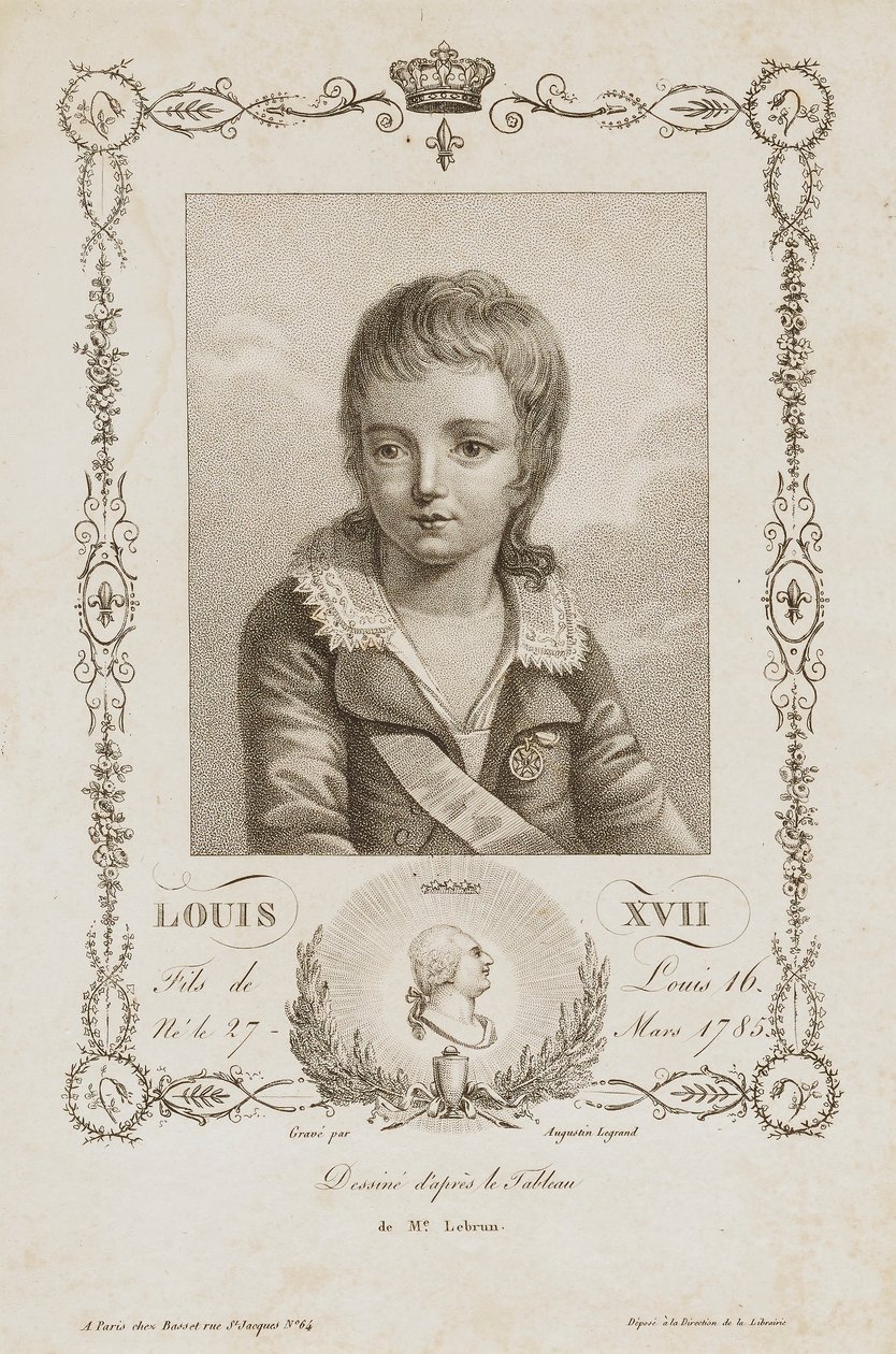 Ludwik XVII autorstwa Auguste Claude Simon Legrand