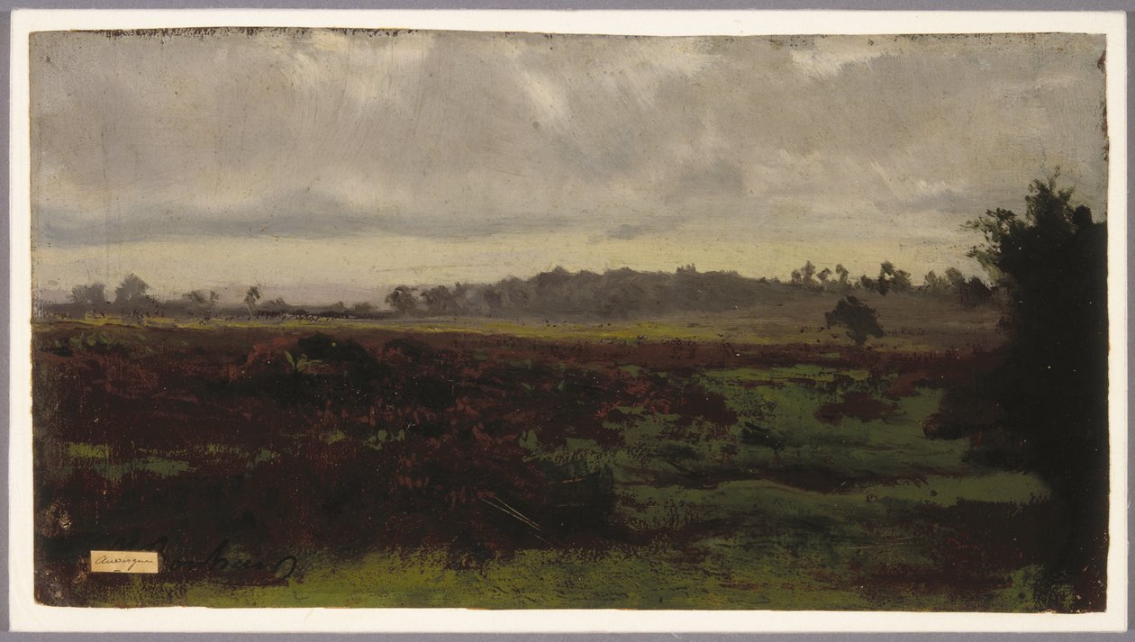 Bagna, połowa lat 50. XIX wieku (olej na papierze) autorstwa Auguste Francois Bonheur