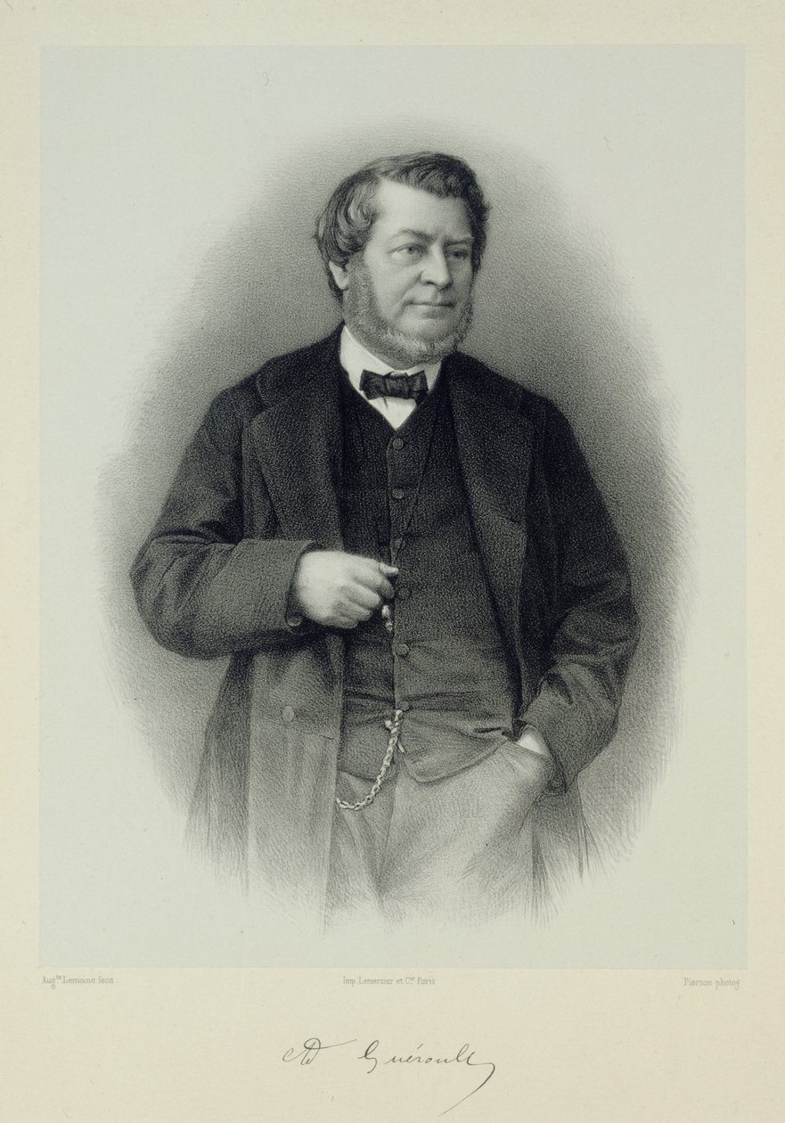 Portret Adolphe Guéroulta 1810-1872. autorstwa Auguste Lemoine