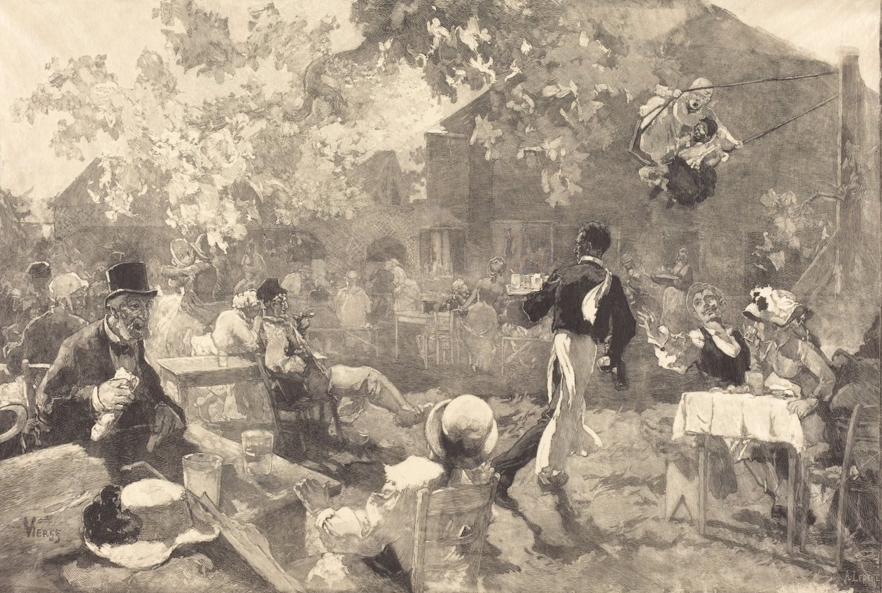 U wrzosowego koguta, 1888 r. autorstwa Auguste Lepere