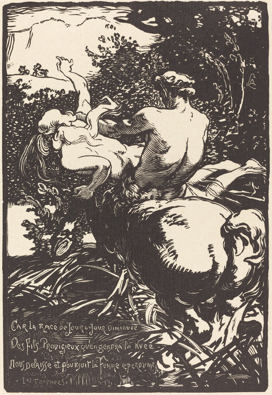 Centaur Centaur, 1896. autorstwa Auguste Lepere