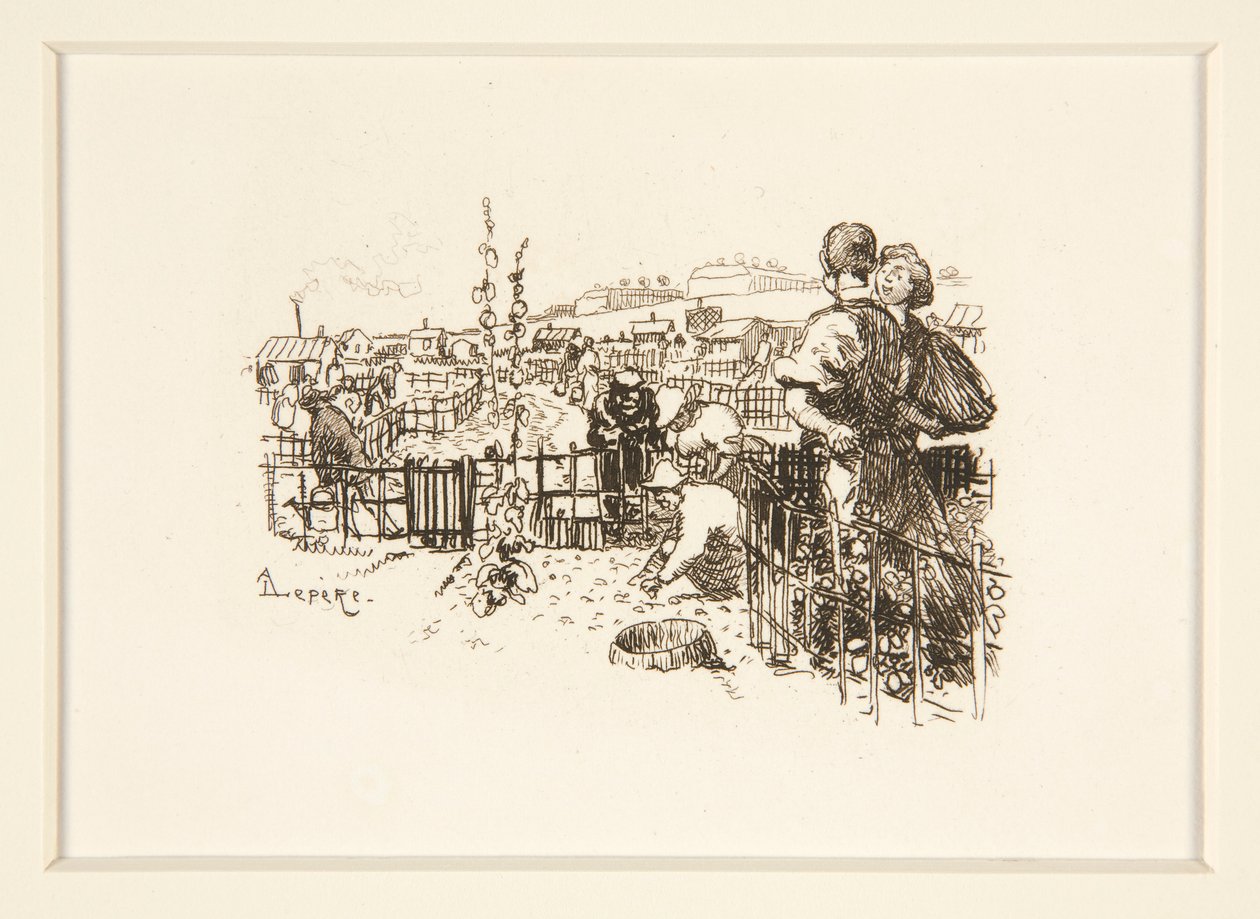 Prace ogrodowe autorstwa Auguste Lepere