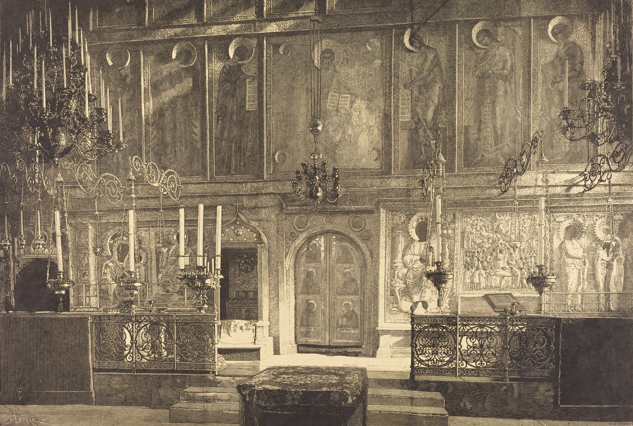Incestasis Katedry Wniebowzięcia NMP, 1883. autorstwa Auguste Lepere