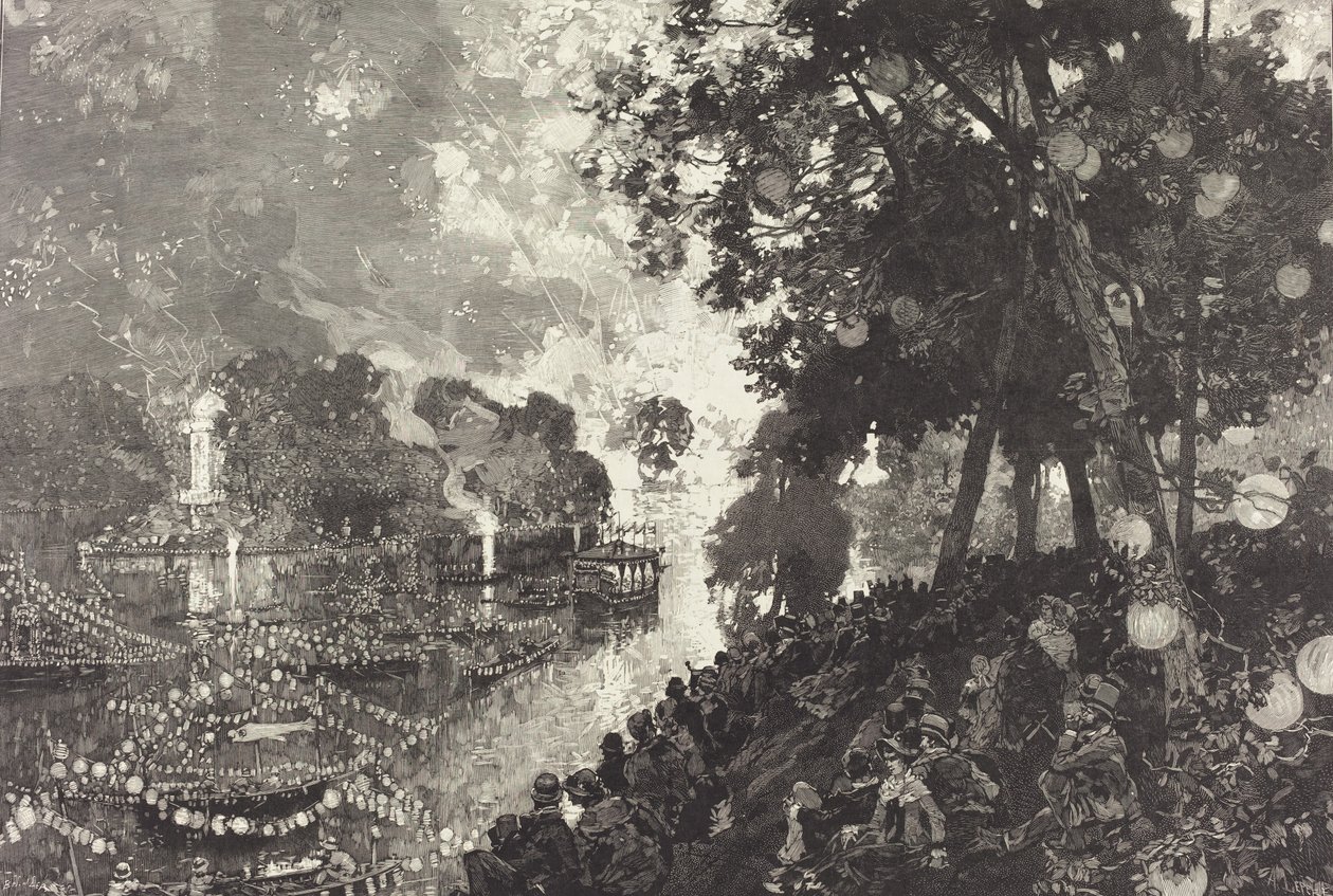 Śnieg w Paryżu. autorstwa Auguste Lepere