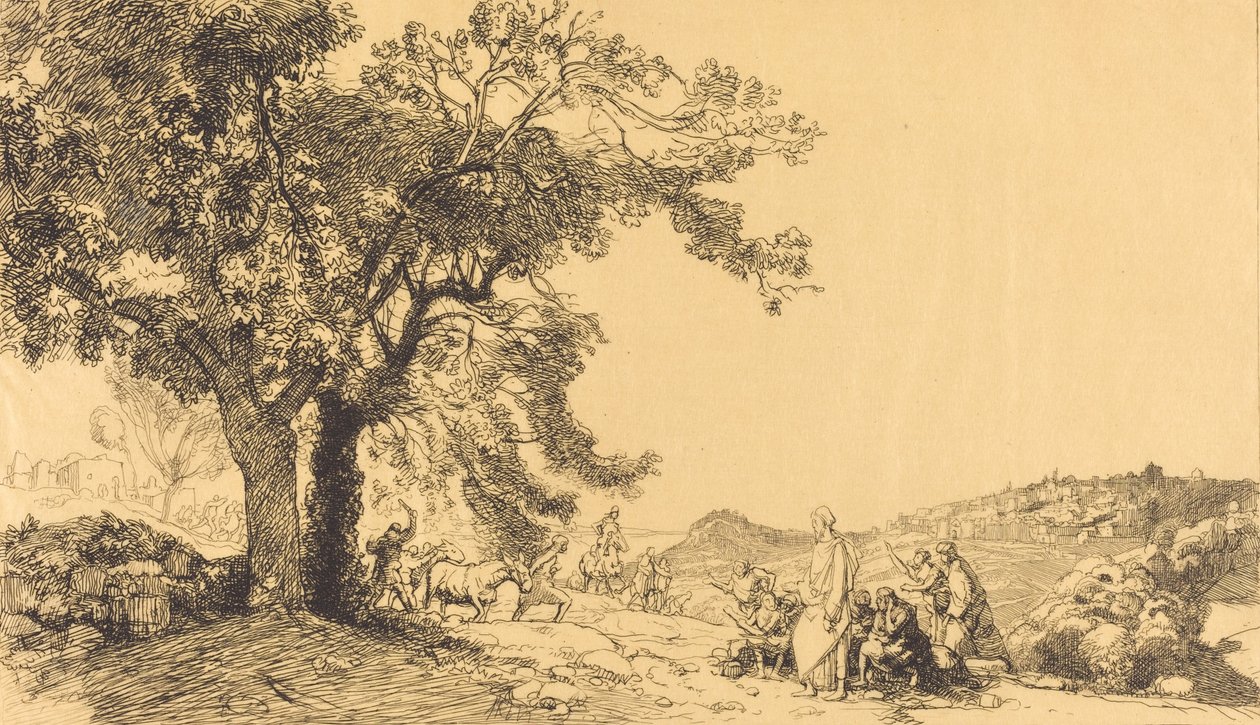 Chrystus w Niedzielę Palmową 1918. autorstwa Auguste Lepere