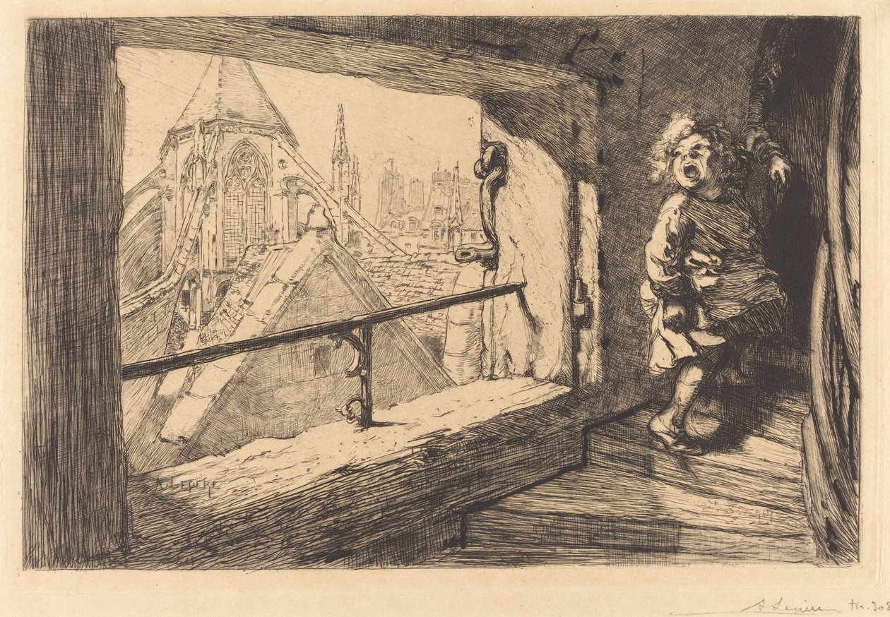 Dachy Saint-Severin autorstwa Auguste Lepere