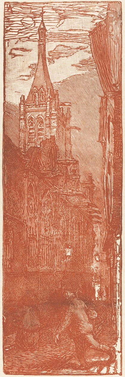 Saint-Severin, opublikowany 1901. autorstwa Auguste Lepere