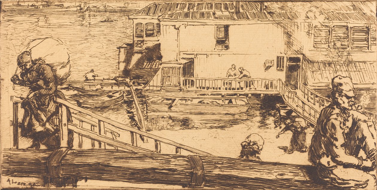 Pralnia Pralnia, 1891. autorstwa Auguste Lepere