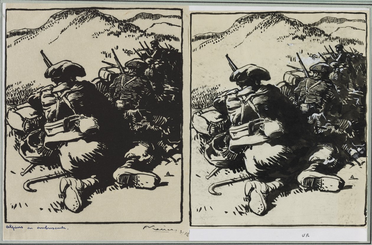 Alpy w zasadzce, 1914. autorstwa Auguste Louis Lepère